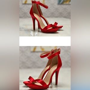 ISO ( in search of) Red Wild Diva Satin Heels/Sandals size 9